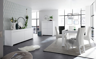 Rosmary - Madia design moderna 4 ante in legno cm 210x42x81h - vari colori