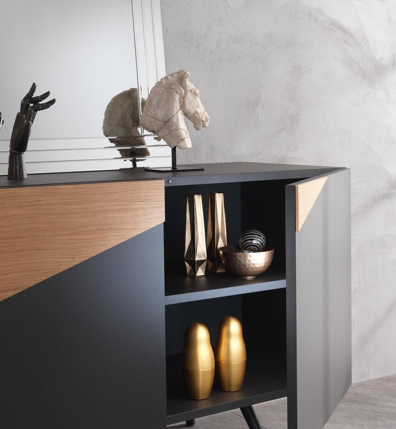 madia antracite inserti rovere