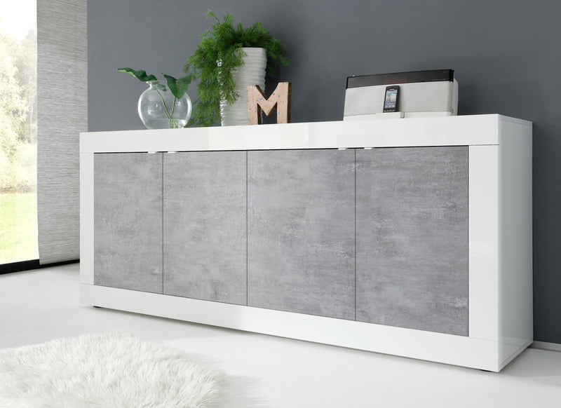 Aiman - Madia 4 ante design per living cm 207x43x86h - vari colori