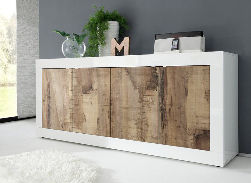 Aiman - Madia 4 ante design per living cm 207x43x86h - vari colori