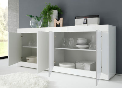 Aiman - Madia 4 ante design per living cm 207x43x86h - vari colori