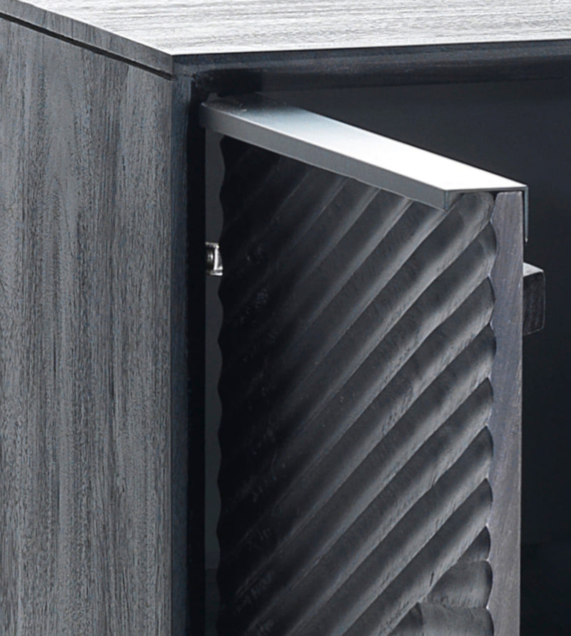 Madia in legno massello di mango 4 ante stile etnico cm 150x40x80h