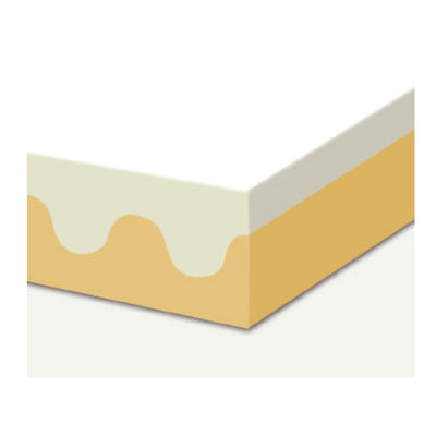 Materasso Memory Foam singolo con lastra Ergolatex cm 22h - varie misure