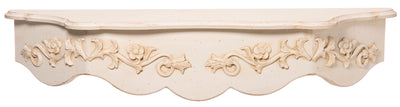 Mensola da parete stile classico shabby in legno - varie misure