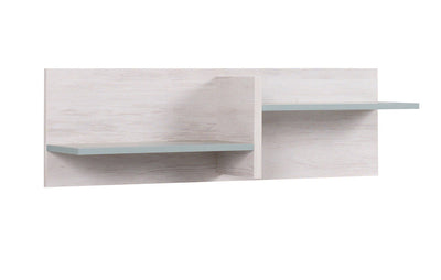 Bonura - Mensola in legno due ripiani per soggiorno camera cm 100x22x30h - vari colori