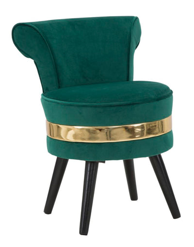mini sedia da camera moderna in tessuto colore verde