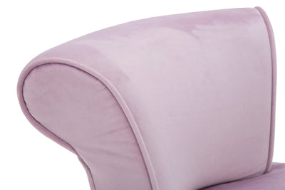 mini sedia da camera moderna in tessuto colore viola