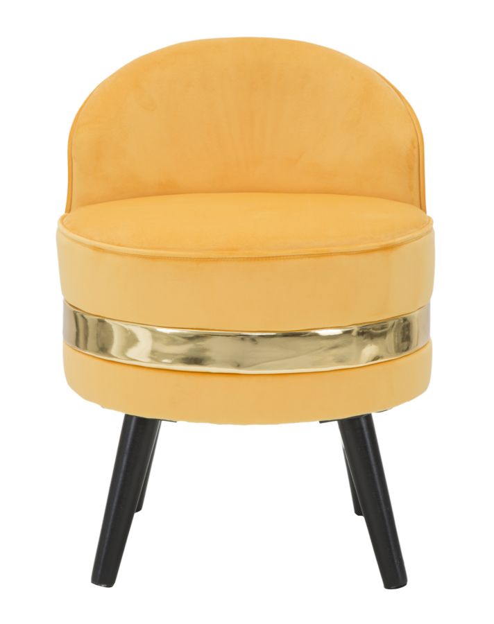 mini sedia moderna in tessuto bordeaux con metallo colore oro