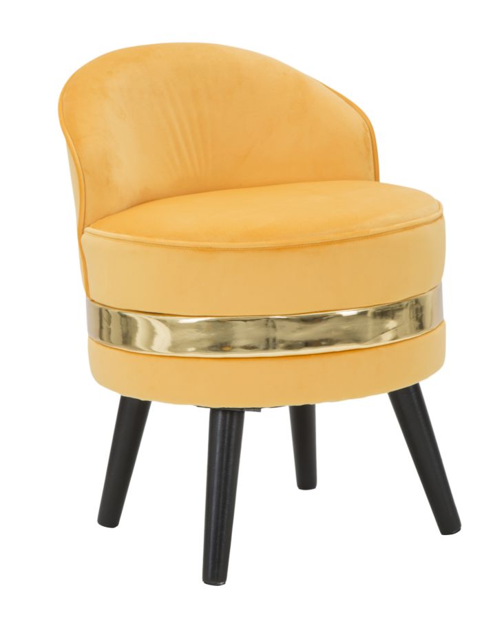 mini sedia moderna in tessuto bordeaux con metallo colore oro