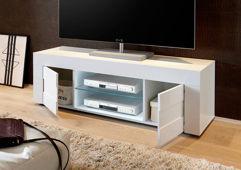 mobile basso porta tv bianco