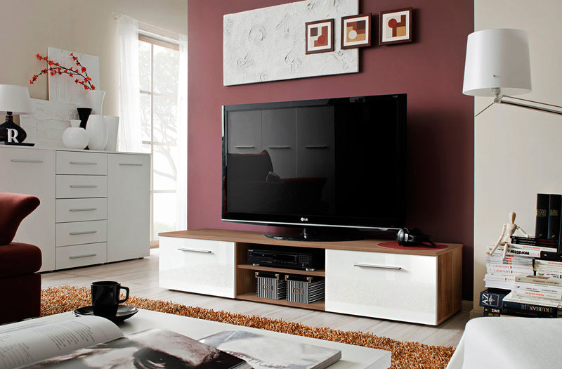 Mobile soggiorno porta tv design moderno wengè o rovere - vari colori