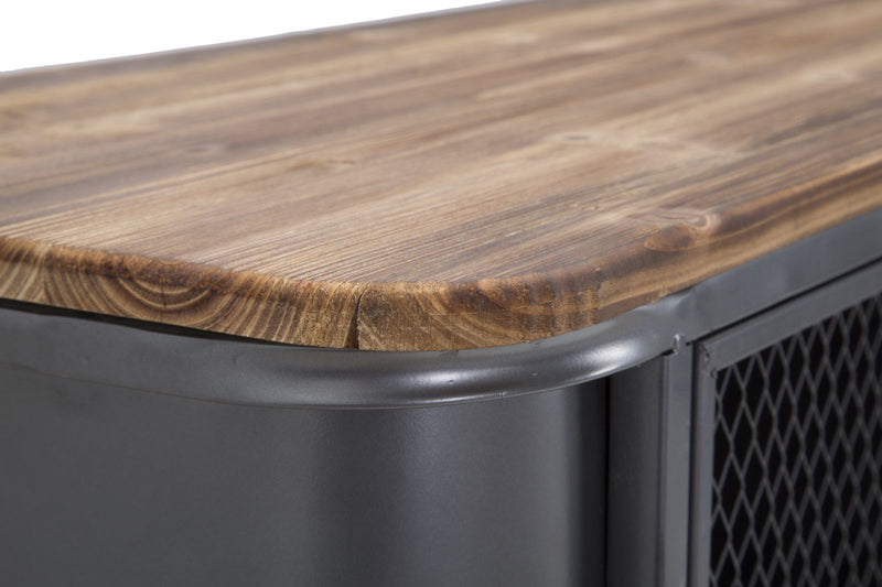 credenza industrial con cassetti e ante