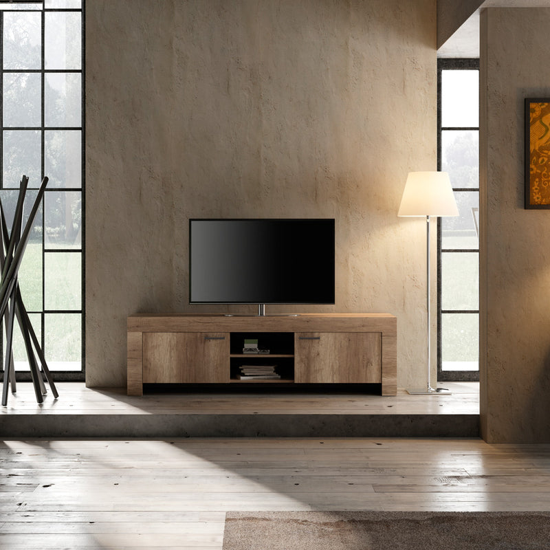 mobile porta tv lungo country in legno rovere Canyon