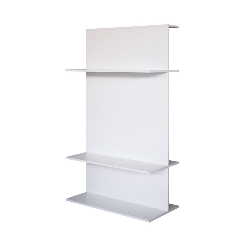 Ilvo - Mobile porta tv con ripiani in legno per soggiorno cm 100x50x170h - vari colori