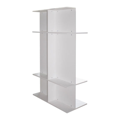 Ilvo - Mobile porta tv con ripiani in legno per soggiorno cm 100x50x170h - vari colori