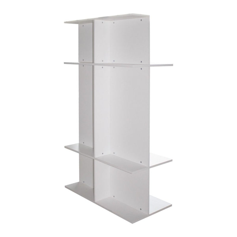 Ilvo - Mobile porta tv con ripiani in legno per soggiorno cm 100x50x170h - vari colori