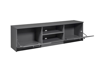 Roderic - Mobile living porta tv moderno in legno colore grigio cm 180x40x50h