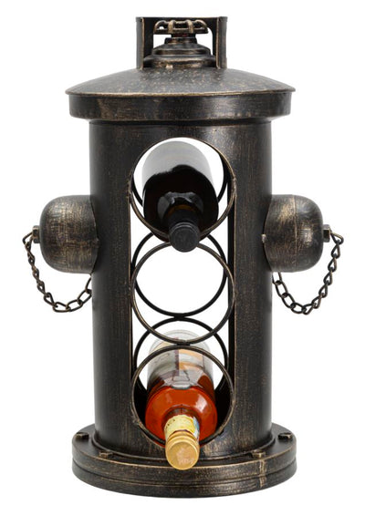 mobiletto porta bottiglie in metallo stile industrial modello idrante