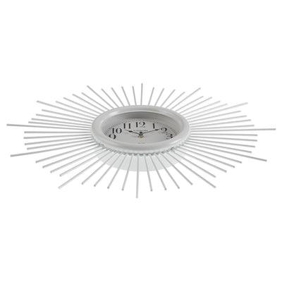 Orologio tondo da parete moderno in metallo colore bianco cm Ø 68x6