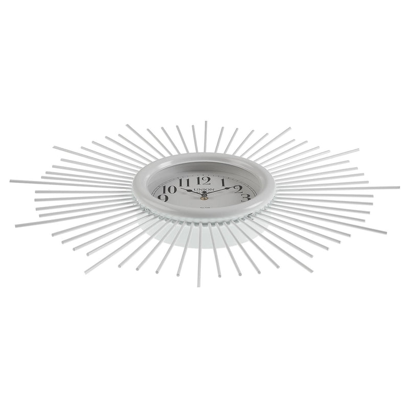 Orologio tondo da parete moderno in metallo colore bianco cm Ø 68x6