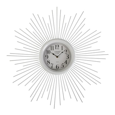 Orologio tondo da parete moderno in metallo colore bianco cm Ø 68x6
