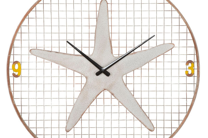 Orologio da parete moderno tondo modello stella marina cm Ø 57x3h