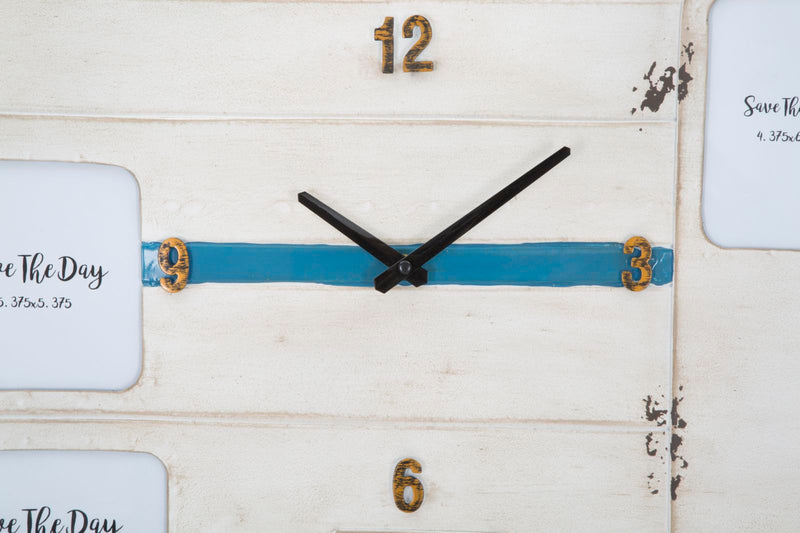 orologio da parete modello roulotte con portafoto stile vintage