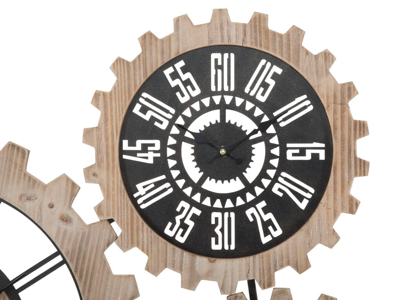 orologio da parete 3 orologi con ingranaggi