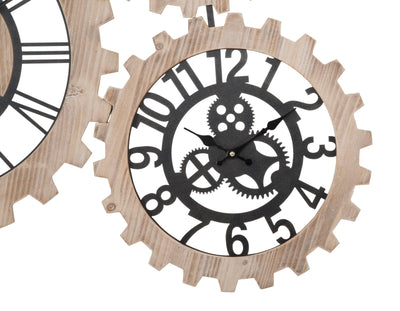 orologio da parete 3 orologi con ingranaggi
