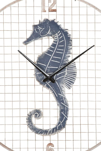 orologio da parete tondo iìcon cavalluccio marino