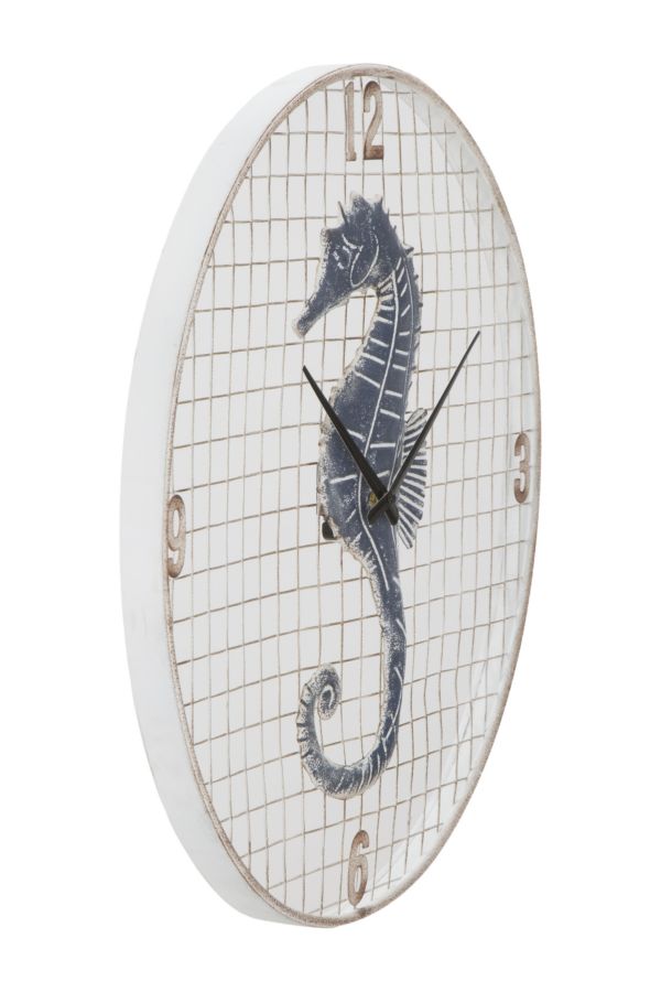 orologio da parete tondo iìcon cavalluccio marino
