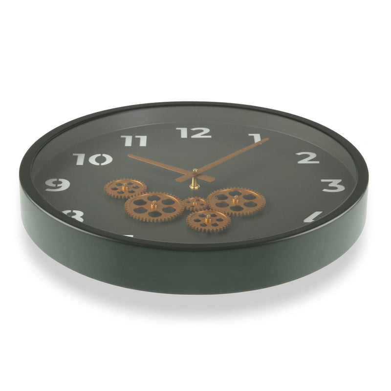 Orologio rotondo per sala pranzo in metallo ingranaggi in movimento cm Ø 46x5