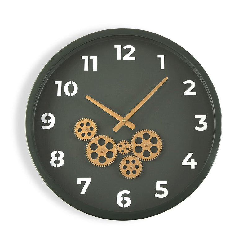 Orologio rotondo per sala pranzo in metallo ingranaggi in movimento cm Ø 46x5