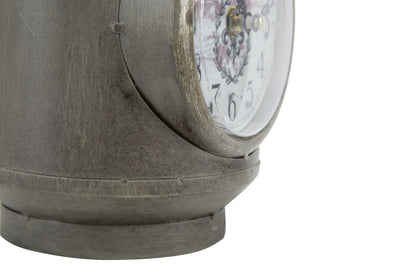 Orologio da tavolo design bombola in metallo stile industrial cm 15x14x26h