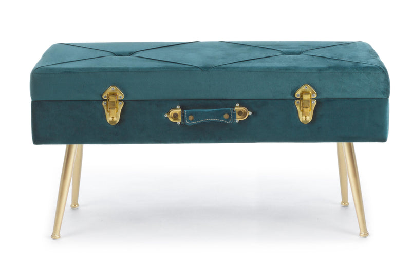 panca contenitore modello valigia colore navy