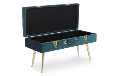 panca contenitore modello valigia colore navy
