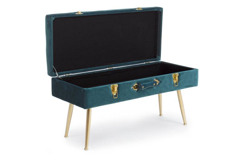 panca contenitore modello valigia colore navy