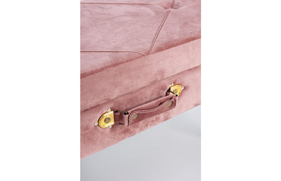 panca contenitore modello valigia colore rosa