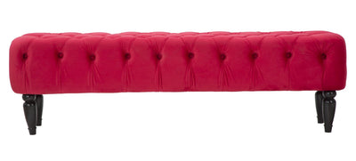 panca classica tessuto colore rosso