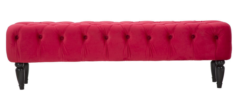 panca classica tessuto colore rosso