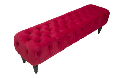 panca classica tessuto colore rosso