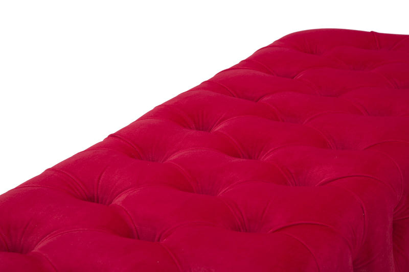 panca classica tessuto colore rosso