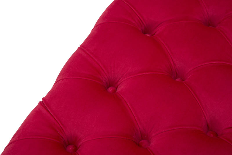 panca classica tessuto colore rosso
