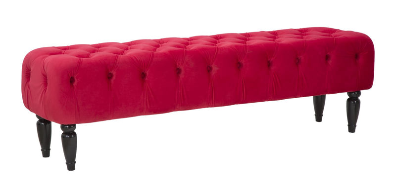 panca classica tessuto colore rosso