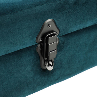 panchetta moderna valigia rivestimento in velluto colore blu