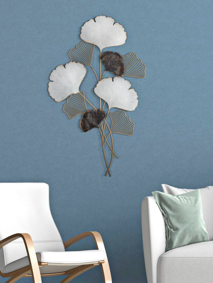Decorazione per parete in metallo 3D lavorato cm 66x4x109h