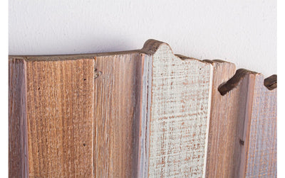 Pannello design in legno di abete sagoma Stati Uniti D'America cm 101x3x61h