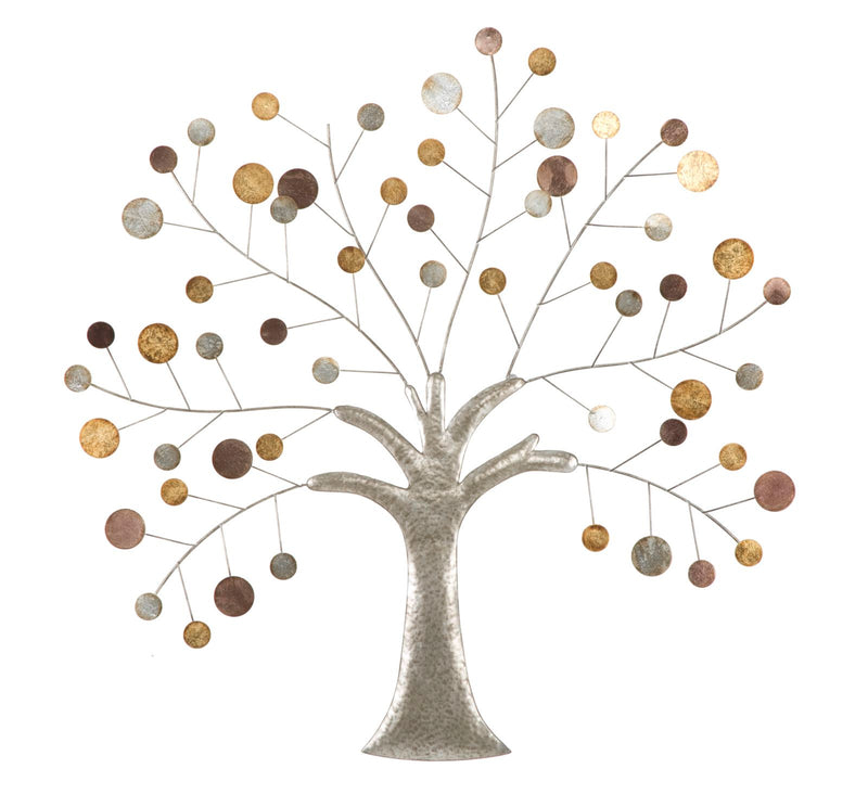 Pannello decorativo in metallo 3D modello albero cm 88x2x88h