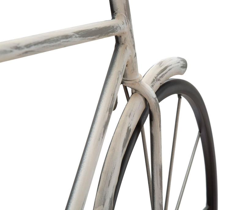 Pannello decorativo da parete in metallo modello bici cm 99x5x61h