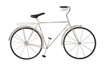 Pannello decorativo da parete in metallo modello bici cm 99x5x61h